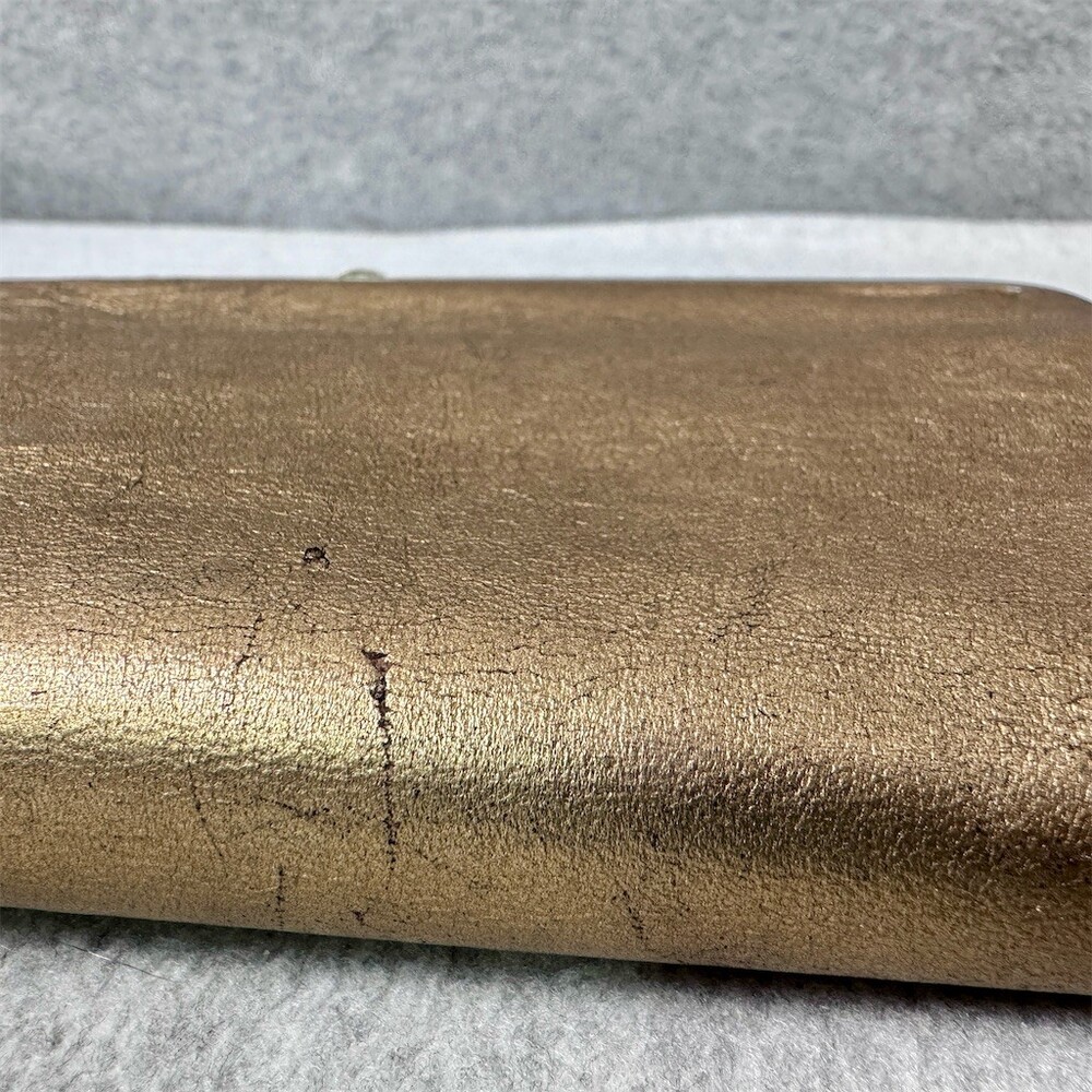 HOBO Lauren Clutch Wallet Womens Small Metallic Gold Kisslock Zip Pocket - Picture 8 of 13